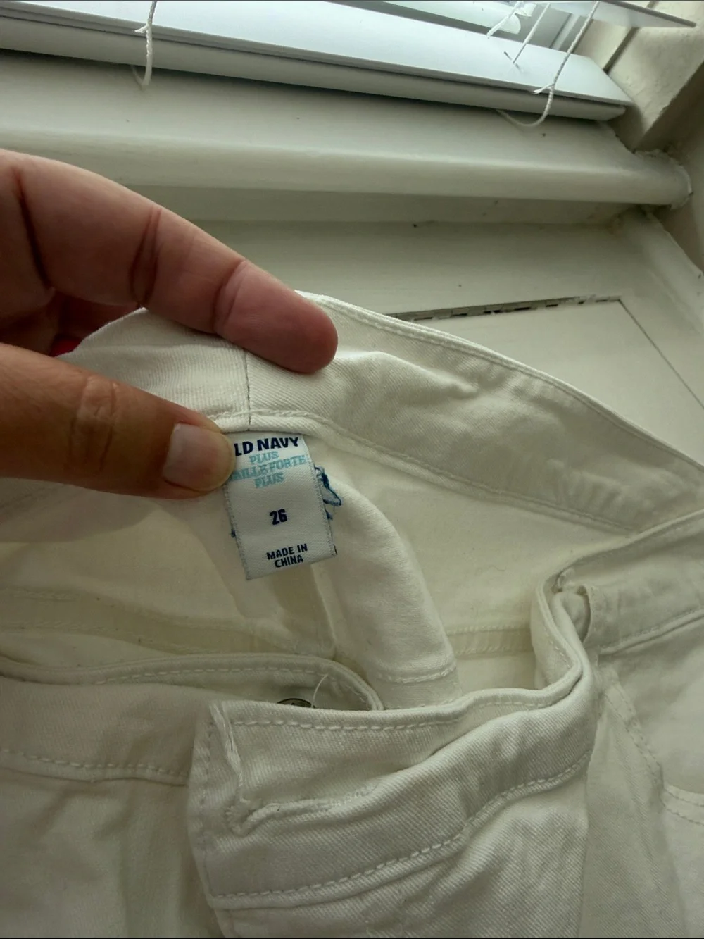 White denim Shorts
